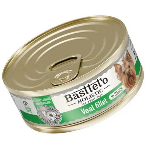 Корм для собак влажный Basttet`o Holistic из филе телятины в соусе 85 г (Бт0040)