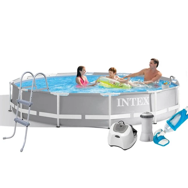 Басейн каркасний Intex 26710 з тентом 366x76 см 3785 л 4 г/год (35575038)
