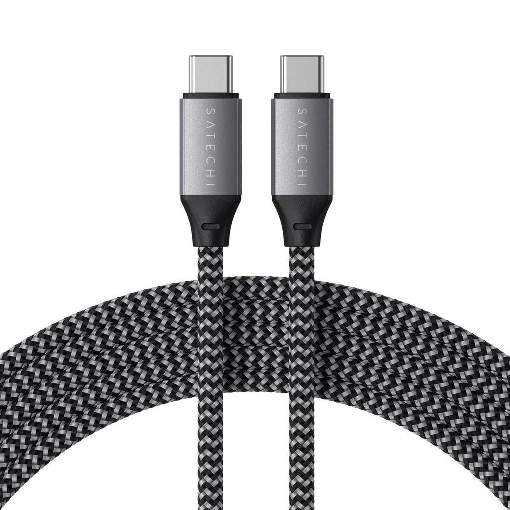 Кабель синхронизации Satechi USB C to USB C 100W Charging Cable 2m , Space Gray (ST-TCC2MM)