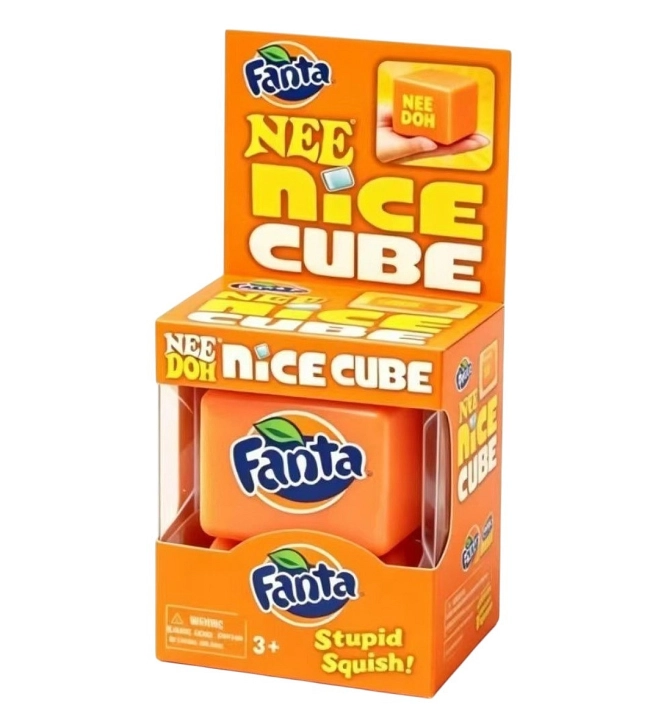 Антистрес NeeDoh Nice Cube Кубик льоду Fanta 5,7 см Антистрес NeeDoh Nice Cube Кубик льоду Fanta 5,7 см
