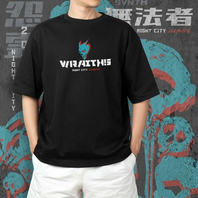 Футболка чоловіча з принтом Cyber Punk Wraiths Gang р. 48 (2896480105)