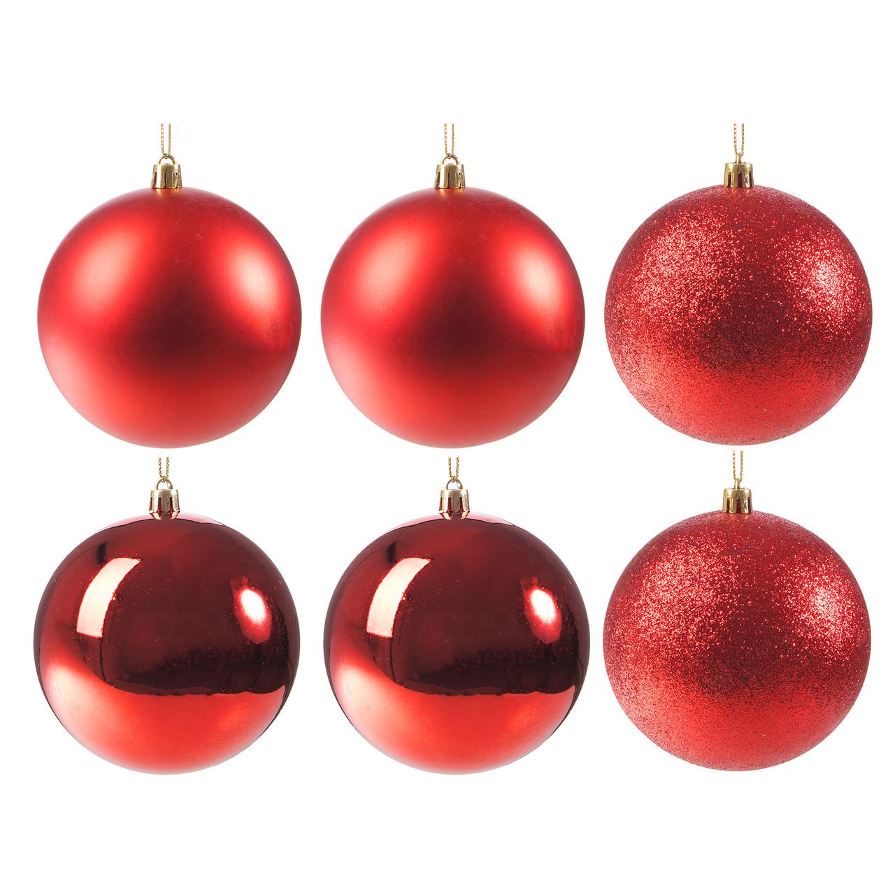 Набір ялинкових куль Springos D 10 см 6 шт. (CA0090)