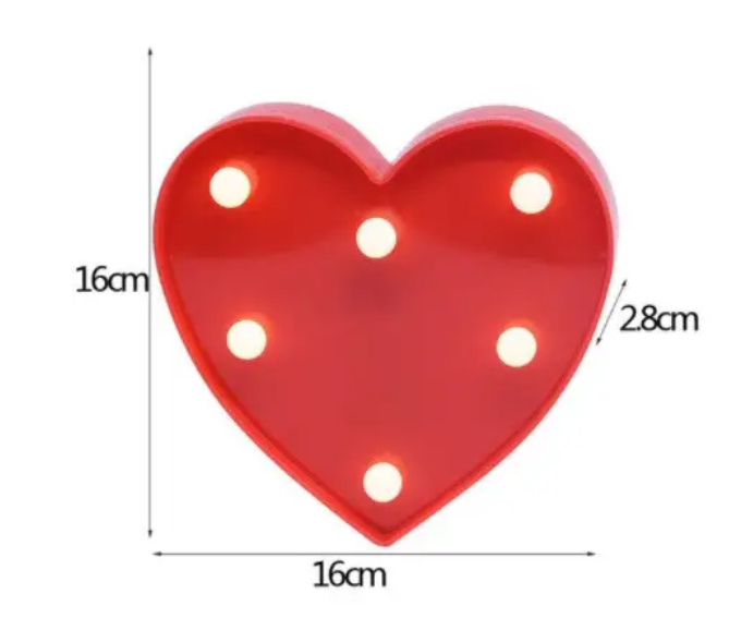 Серце об'ємне led 16x16 см Червоний (553118) - фото 2 Серце об'ємне led 16x16 см Червоний (553118) - фото 2