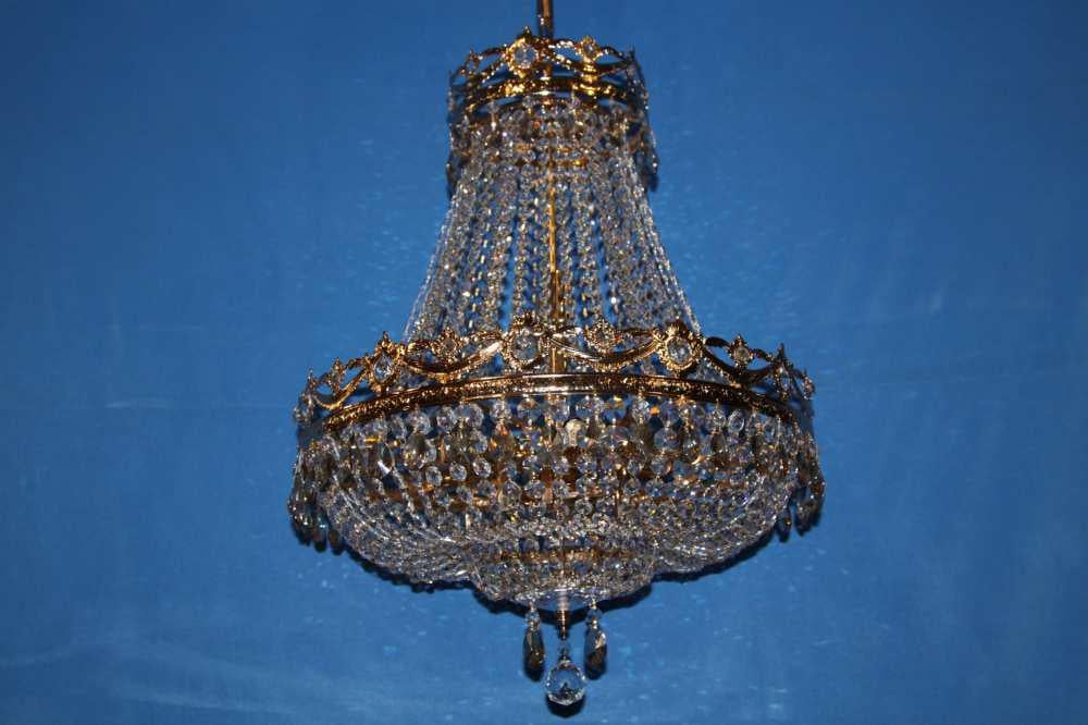 Кришталева люстра L8390/11 FGD-WT/YE Золото/Білий (AN000717)