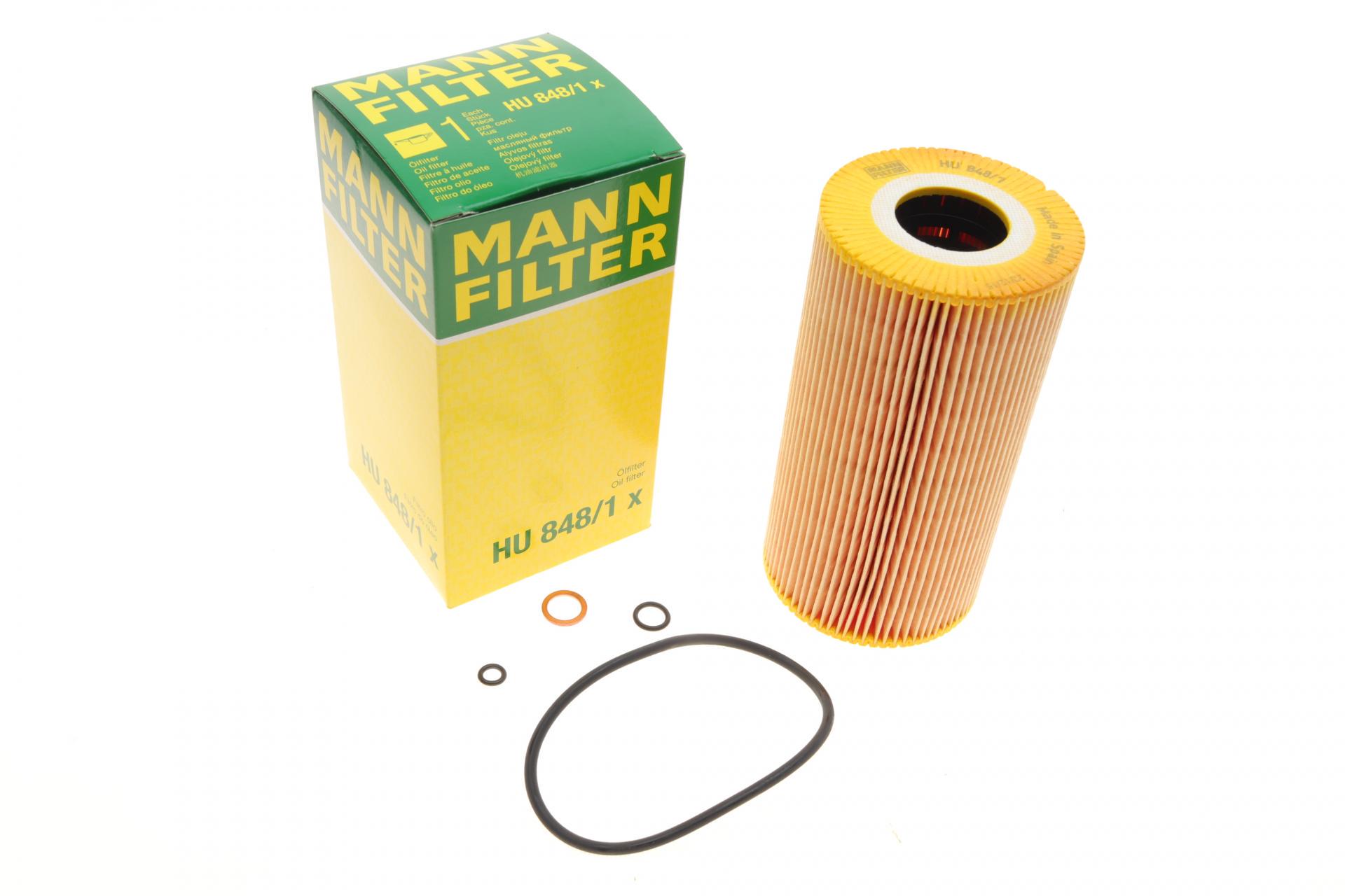 Фильтр масляный Mann-Filter для Opel Omega 2,5TD 94-03 (HU 848/1 X) - фото 1 Фильтр масляный Mann-Filter для Opel Omega 2,5TD 94-03 (HU 848/1 X) - фото 1