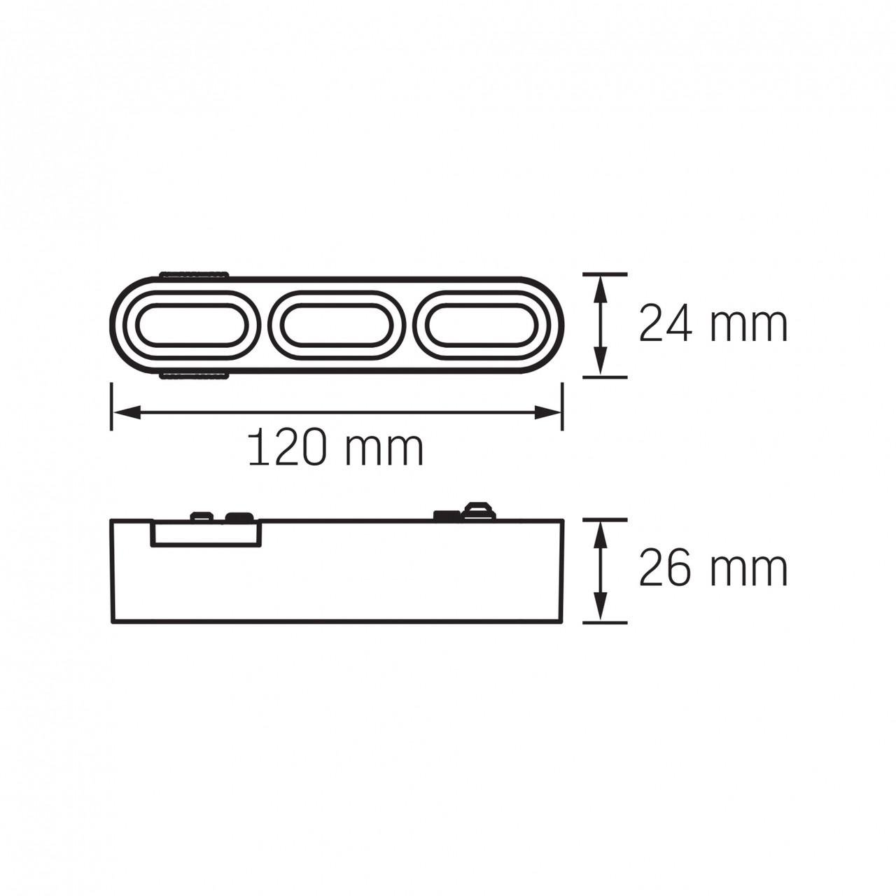 Світильник магнітний трековий Videx 5,5W 4000K 48V Black (VL-TRMS-LD13B) - фото 2