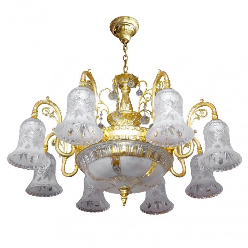Люстра підвісна прованс велика для холу Brille BKL-178S/11