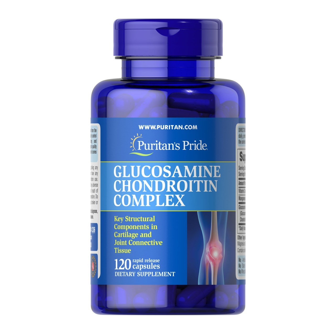 Глюкозамін/хондроїтин Puritan's Pride Glucosamine Chondroitin Complex 120 капс. (10392-01)