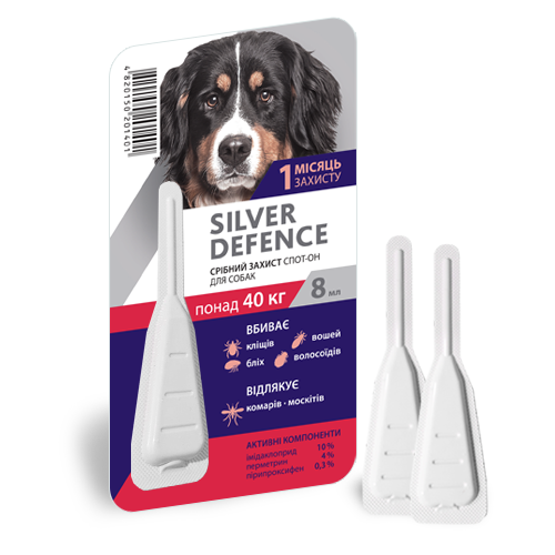 Противопаразитарные капли для собак Silver Defence 8 мл (002010)