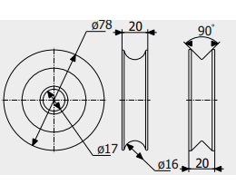 Ролик Roll Grand Дельта для відкатних і підвісних воріт вагою до 400 кг під куточок - фото 2 Ролик Roll Grand Дельта для відкатних і підвісних воріт вагою до 400 кг під куточок - фото 2