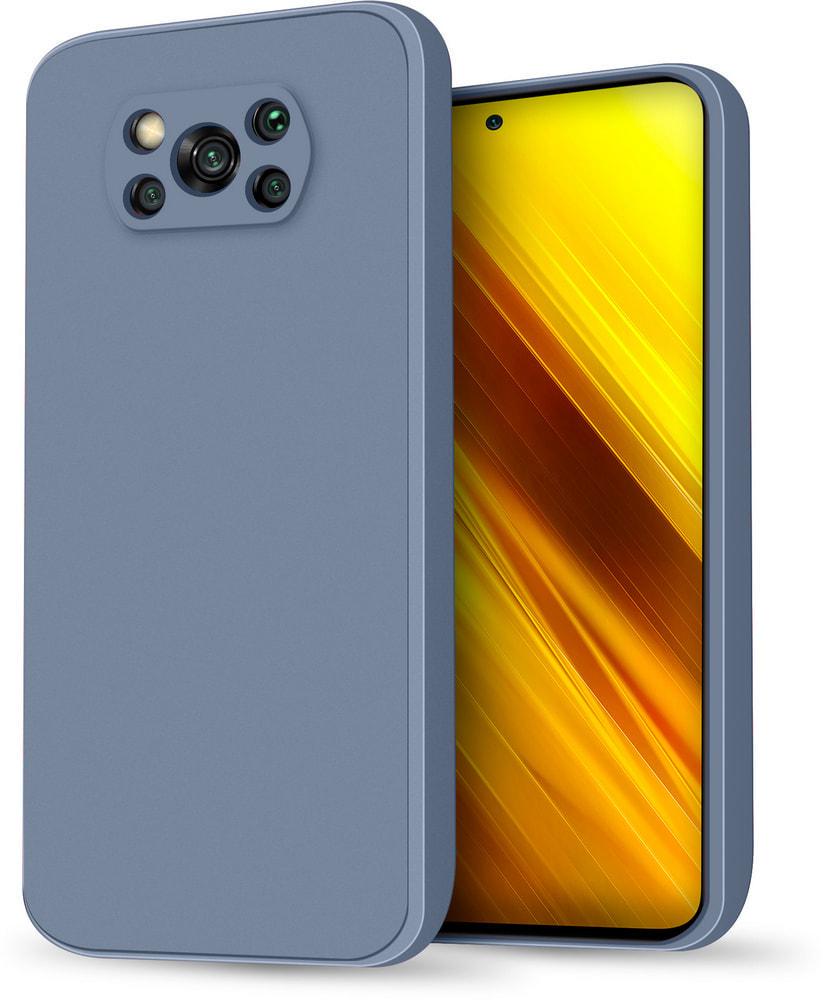 Силиконовый чехол HardCorner для Xiaomi Poco X3 Gray Blue (29998-6D)