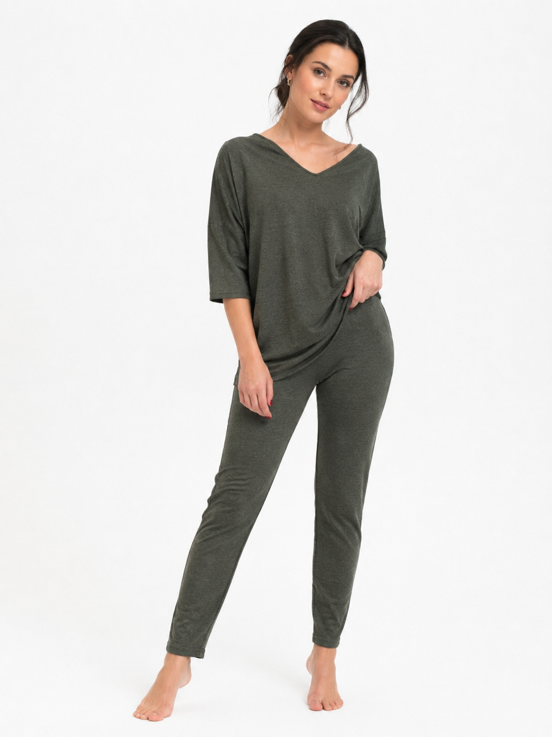 Костюм женский трикотажный Boohoo р. 36 eur Хаки (26127710) Костюм женский трикотажный Boohoo р. 36 eur Хаки (26127710)