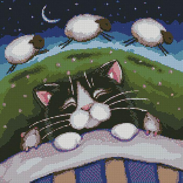 Алмазная мозаика Идейка Сладкие хорошие сны 40x40 см (AM6062)