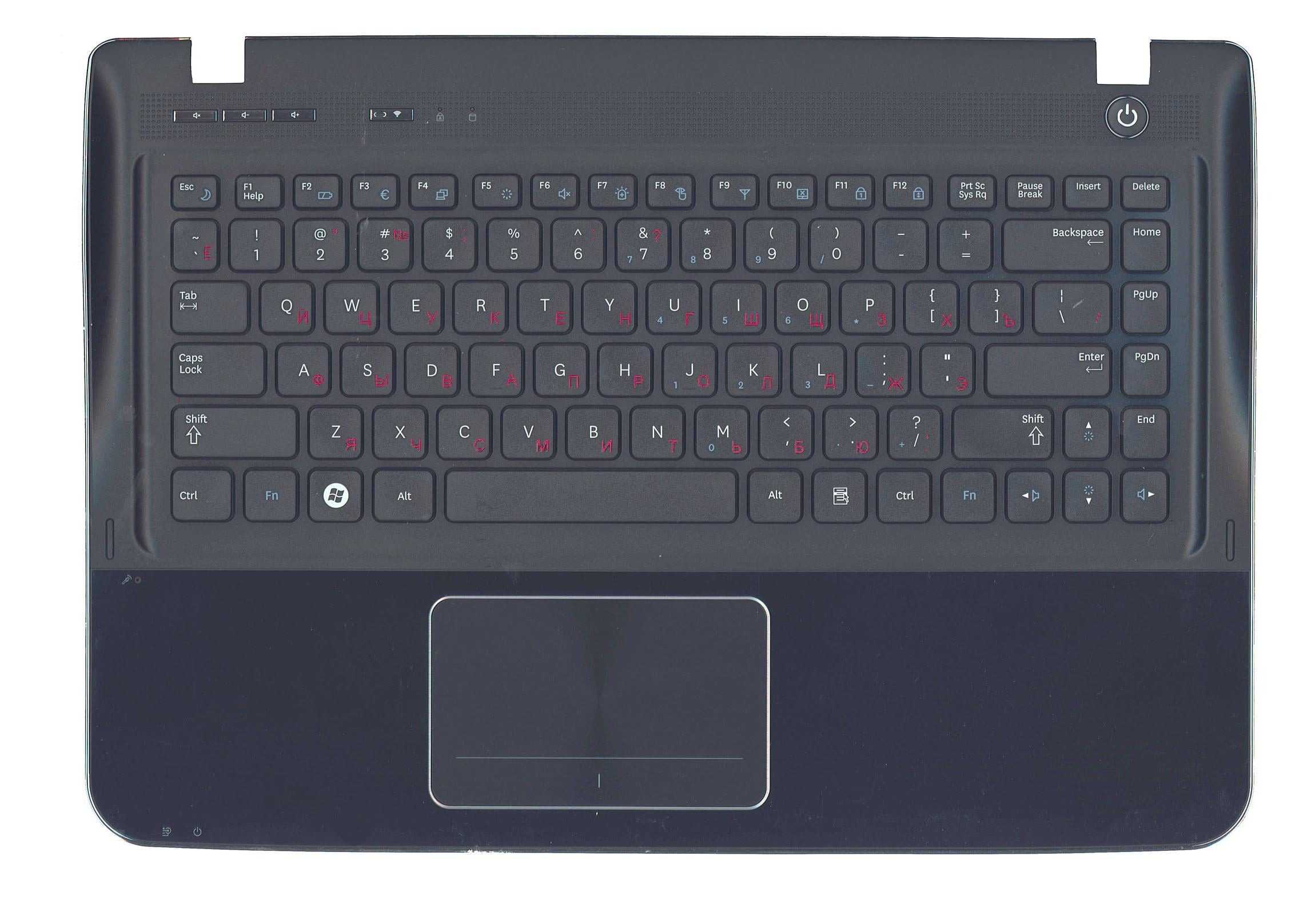 Клавіатура для ноутбука Samsung SF411 Black TopCase Black