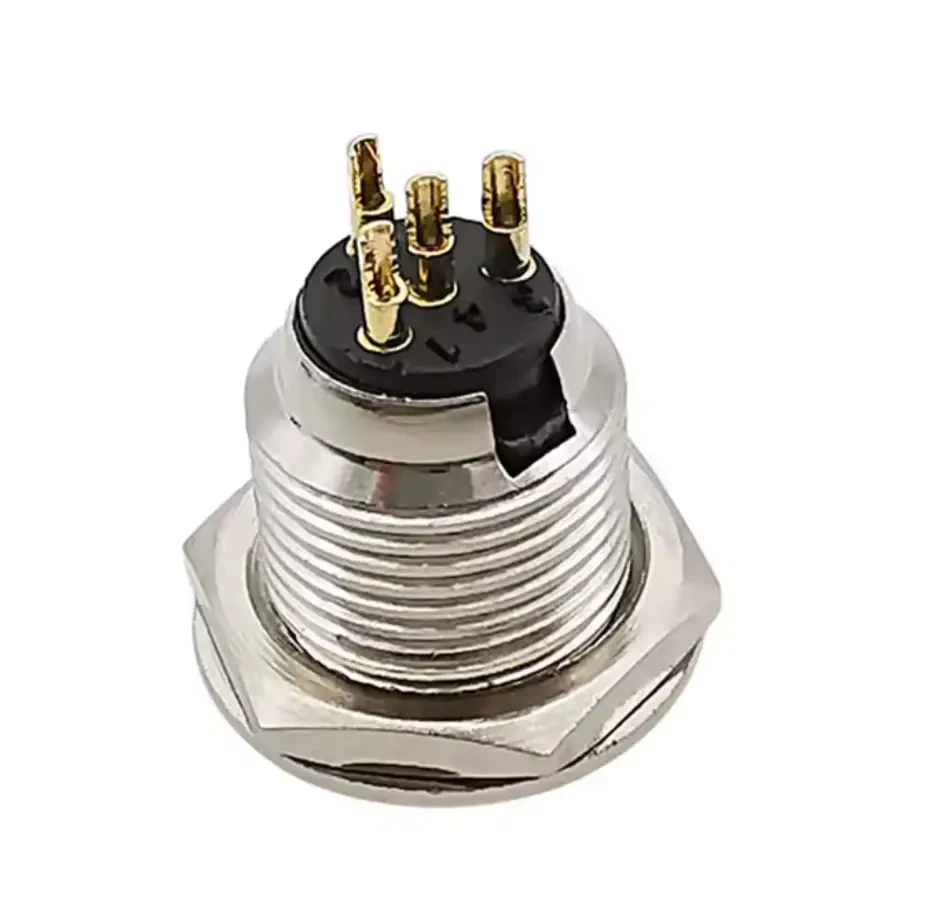 Панельний роз'єм Moco SA108-4P mini XLR штекер 4 контактів 1 шт. (000049386) - фото 3