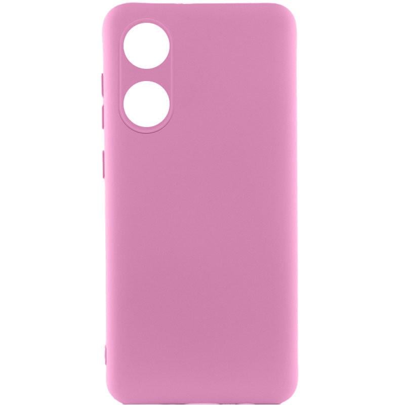 Противоударный чехол Silicone Cover Lakshmi Full Camera (A) для Oppo A58 4G Розовый / Pink