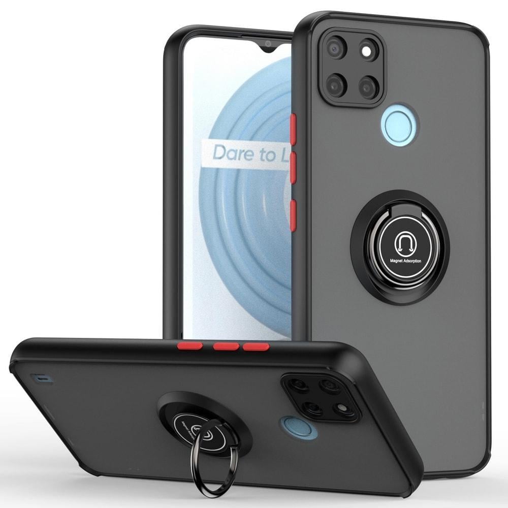 Защитный чехол MatteLuxe Realme C25Y (с кольцом) Black (34084-2B)