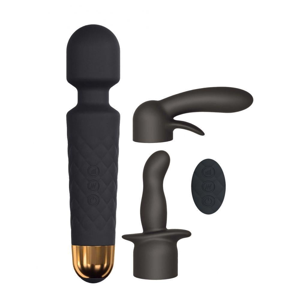 Вибромассажер мини Dorcel Kit Wanderful с насадками анальная и вагинальная водонепроницаемый (SO2138)