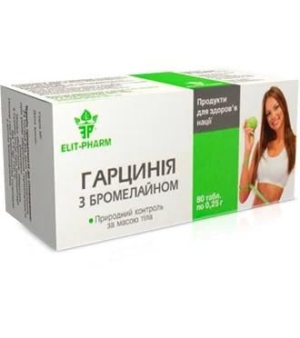 Гарциния с бромелайном Элит-Фарм 80 табл. (1391960272)