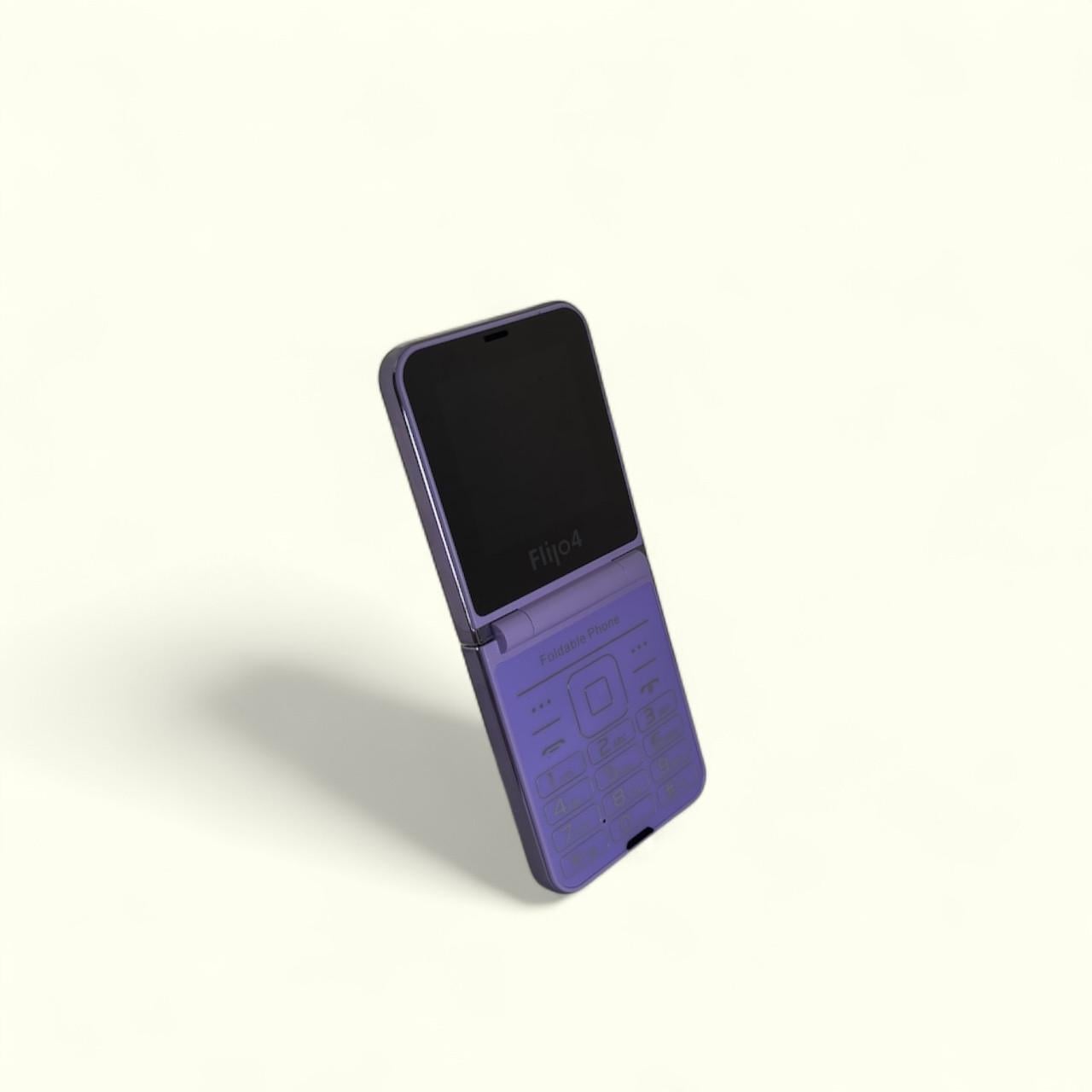 Кнопковий телефон складний мобільний SERVO Foldable Phone Flilo 4 4SIM Фіолетовий Кнопковий телефон складний мобільний SERVO Foldable Phone Flilo 4 4SIM Фіолетовий