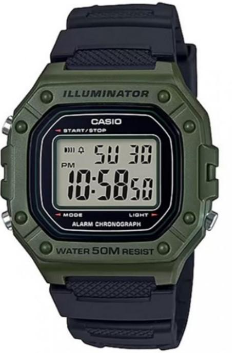 Годинник чоловічий Casio Standard Digital кварцовий водонепроникний (W-800hm-3AVEF)