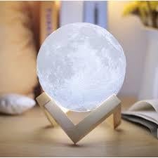 Світильник-нічник 3D Moon Lamp Місяць на сенсорному керуванні бездротовий - фото 4