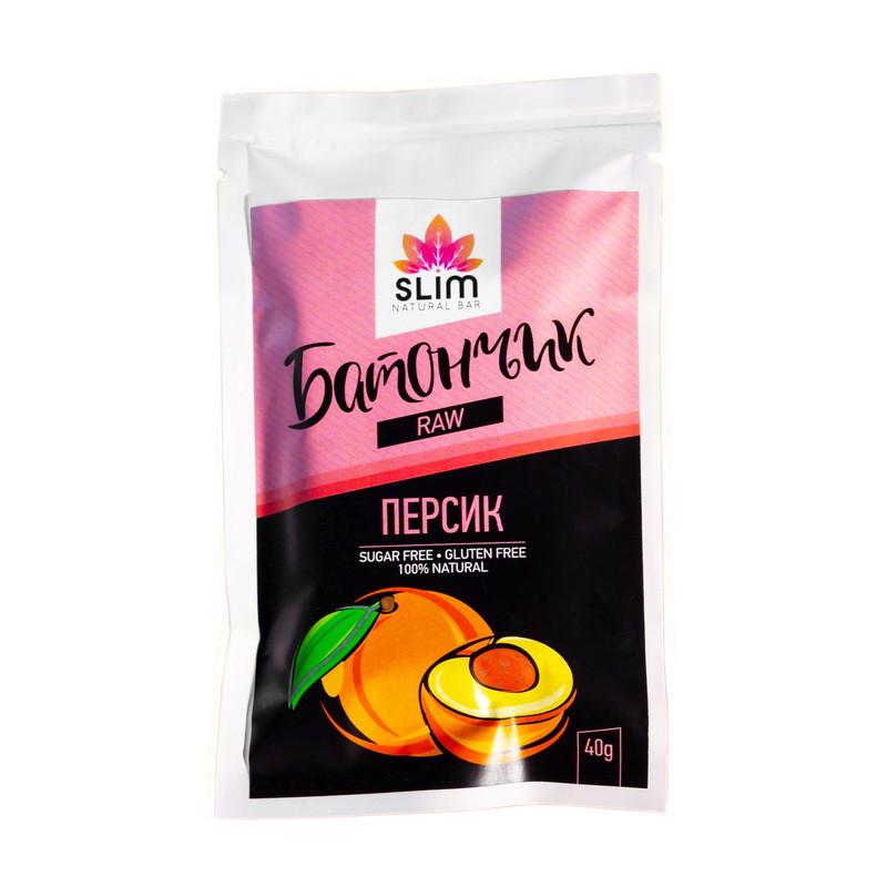Углеводный батончик Slim Raw Bar 40 г Персик (21735-01) Углеводный батончик Slim Raw Bar 40 г Персик (21735-01)