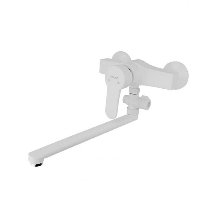 Смеситель для ванны SLAT SLT-C006(W) 1038724 однорычажный Белый (102194)