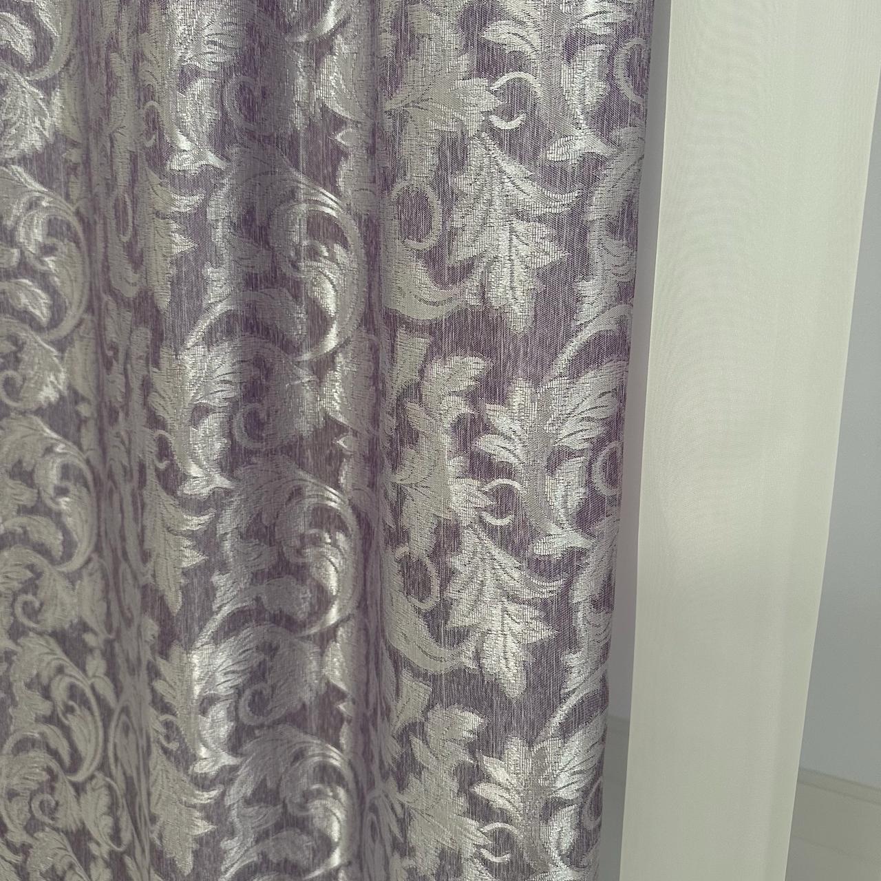 Шторы Севилья жаккардовые 1,5х2,7 м 2 шт. Лиловый (28740529) - фото 5