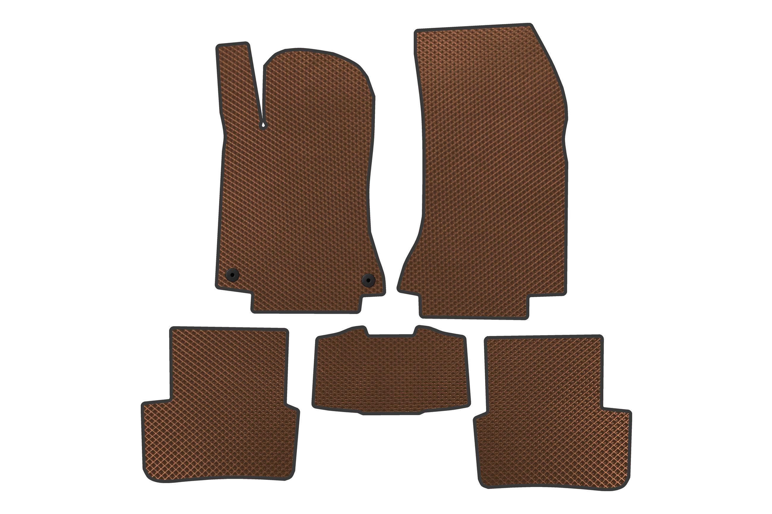 Коврики автомобильные Digital Designs EVA для Mercedes B-class W246 2011-2018 гг. этилвинилацетат Коричневый (183540)