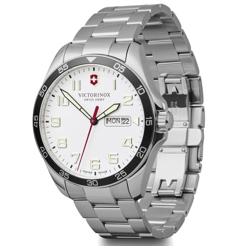 Наручний годинник чоловічий Victorinox Swiss Army Fieldforce кварцевий Black (V241850) - фото 3