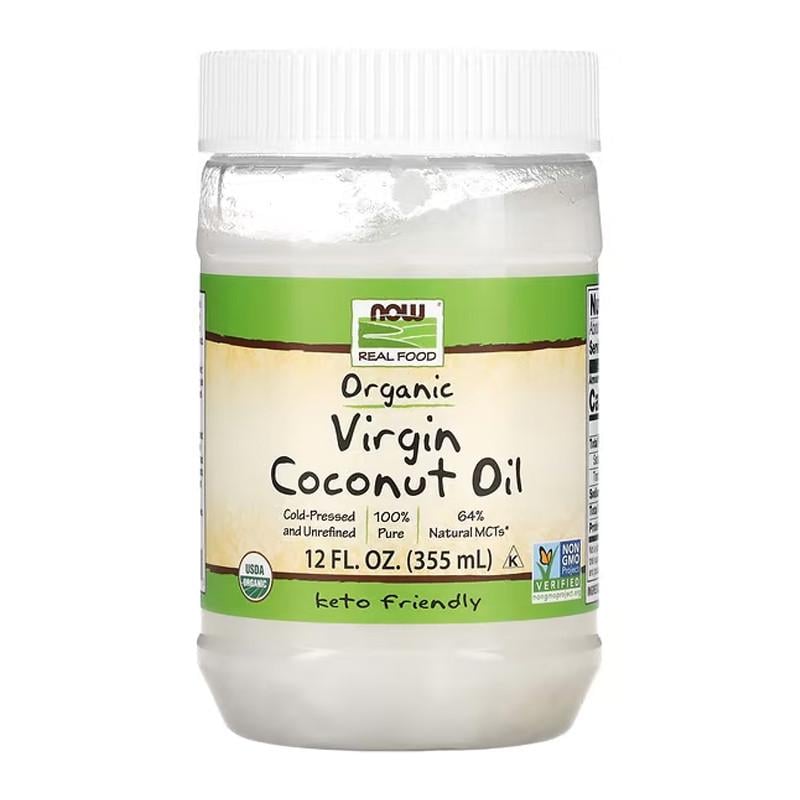 Кокосова олія NOW Coconut Oil Virgin Organic 355 мл (10730-01)