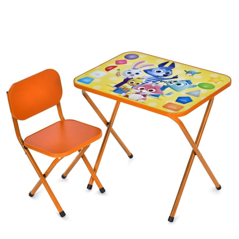 Стол детский складной Bambi комбинированный 59,5х44 см Оранжевый (KL-154-R-133)