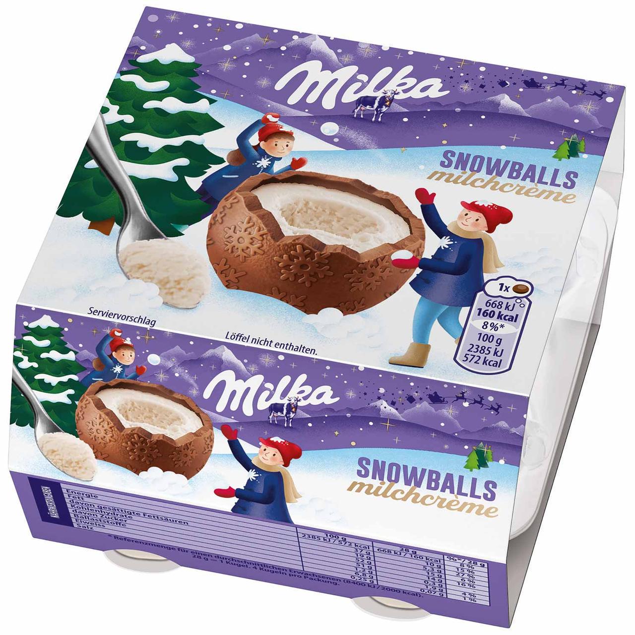 Шоколадний набір Milka Snow Balls Milchcreme 4x28 г (1277143657) Шоколадний набір Milka Snow Balls Milchcreme 4x28 г (1277143657)