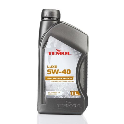 Моторное масло для авто синтетическое TEMOL Luxe 5W-40 API SN CF АСЕА A3/B3 1 л (99900102)