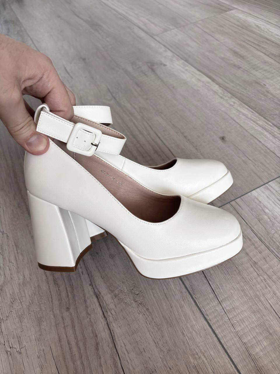 Туфлі жіночі Loretta на каблуку р. 40 26 см Білий (10093-40) - фото 9 Туфлі жіночі Loretta на каблуку р. 40 26 см Білий (10093-40) - фото 9