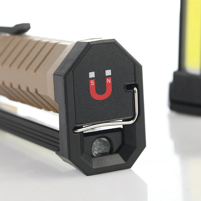 Ліхтар акумуляторний універсальний WL-01-XPE+COB з Power Bank/магнітом і гачком 3 кольори світіння Чорний (KS31102025) - фото 5 Ліхтар акумуляторний універсальний WL-01-XPE+COB з Power Bank/магнітом і гачком 3 кольори світіння Чорний (KS31102025) - фото 5