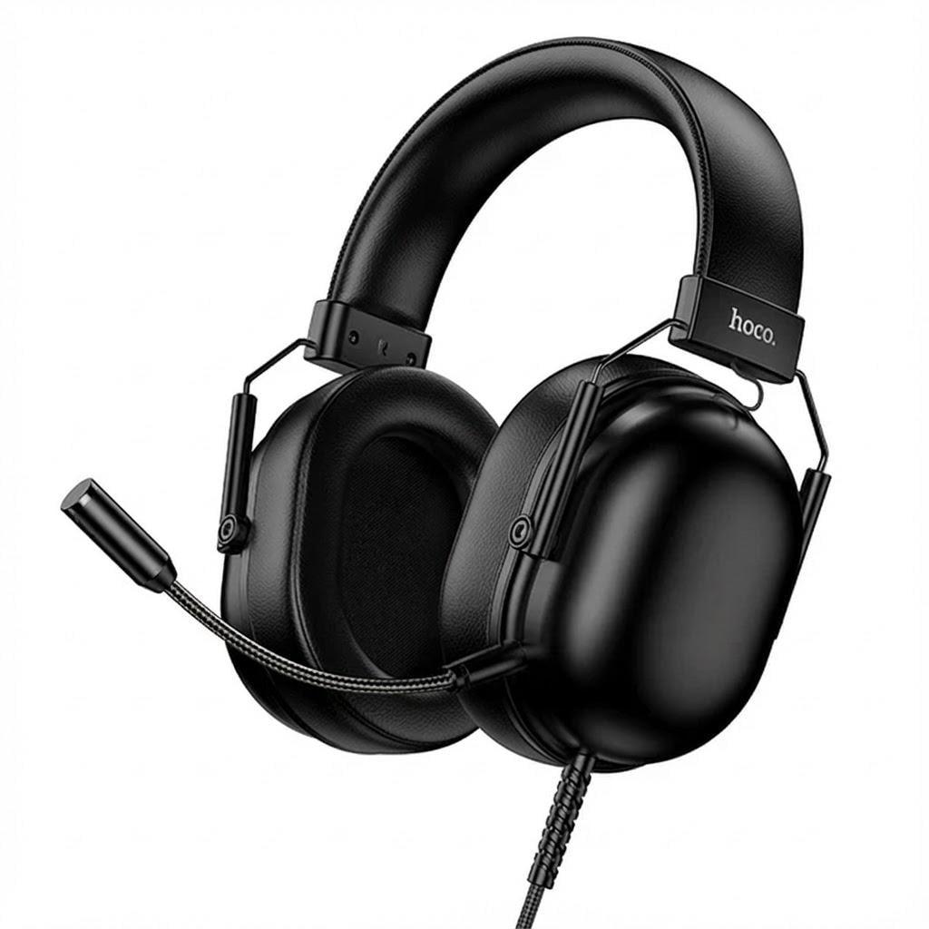Навушники Hoco W113 USB зі знімним мікрофоном і регулятором гучності Чорний