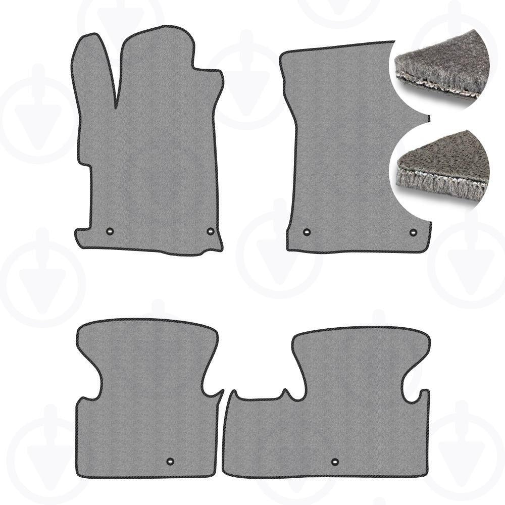 Комплект ковриков в салон Star-Tex для Acura ILX 2015-2022 р. текстиль/Fortuna Серый/Черный (10001-64-82-84)