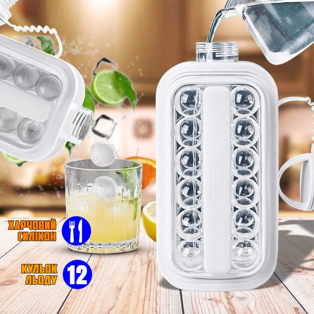Форма для льда силиконовая Cool Home ICE Tray с крышкой на 17 шариков - фото 2 Форма для льда силиконовая Cool Home ICE Tray с крышкой на 17 шариков - фото 2