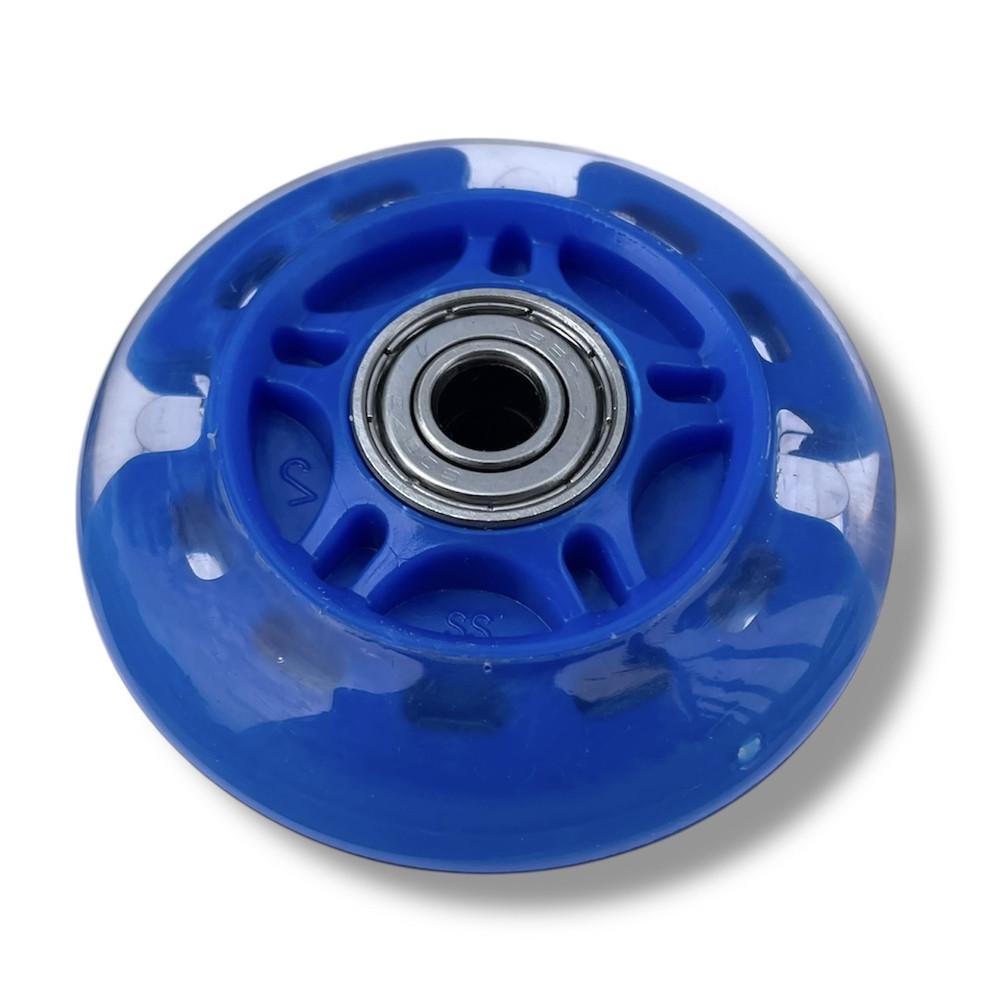 Колесо для самоката/роликів підшипники ABES-7 зі світлом 64 мм Синій