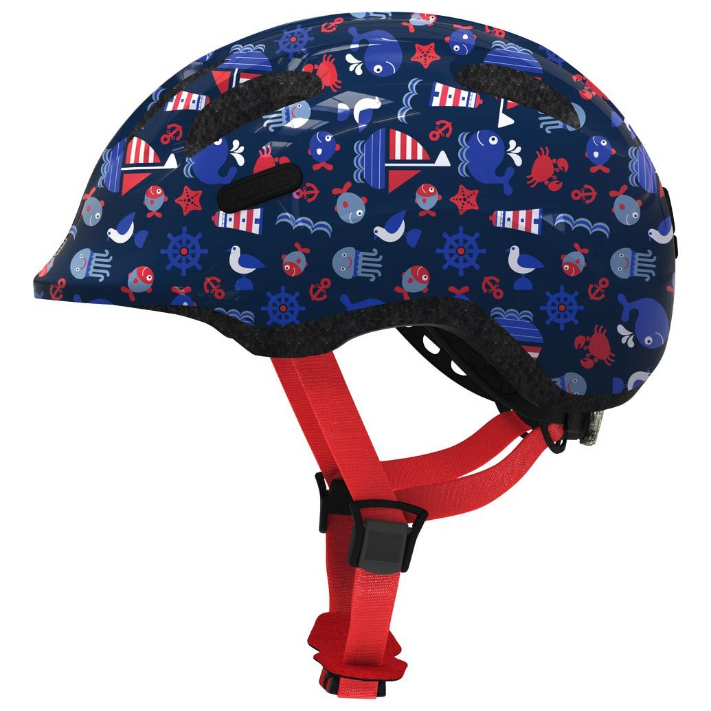 Велосипедний дитячий шолом ABUS SMILEY 2.1 M 50-55 Blue Maritim