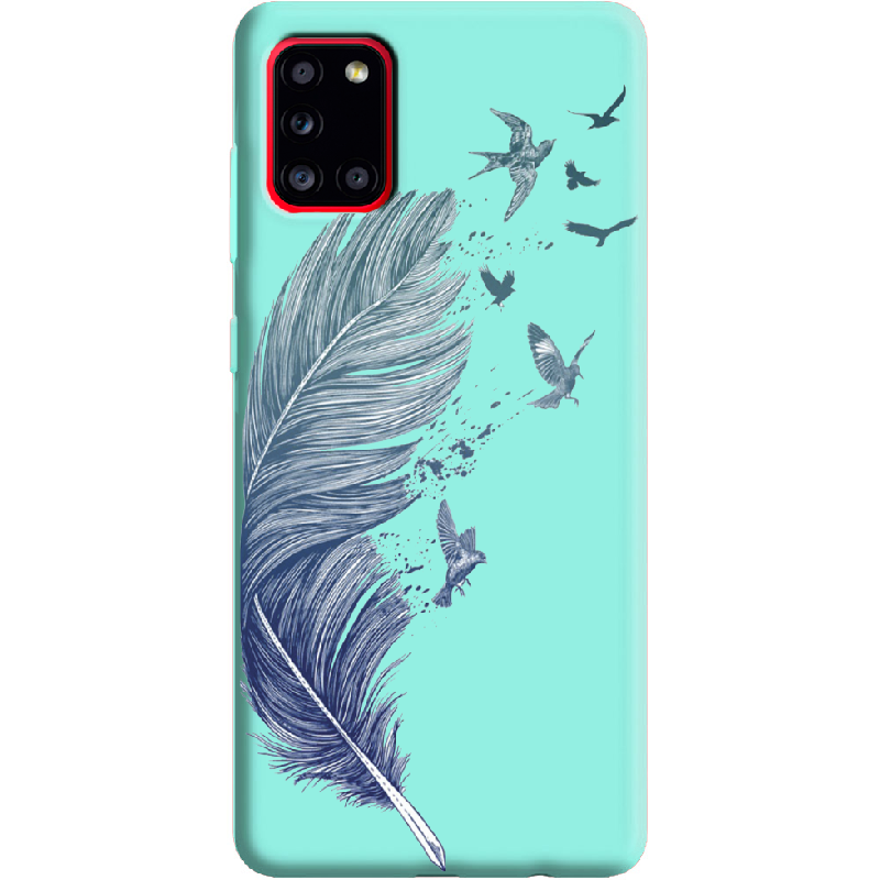 Чехол Boxface Samsung A315 Galaxy A31 Feather Мятный силикон (39470-cc38-39921)
