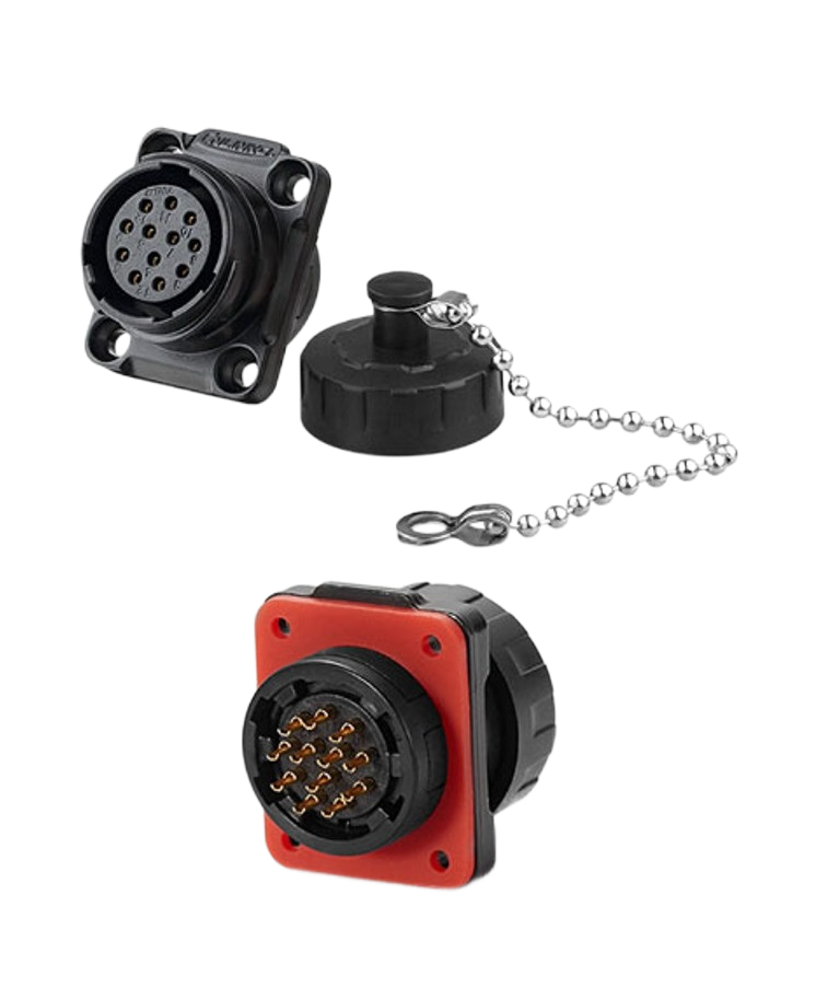 Роз'єм герметичний панельна розетка CNLINKO pin12 YM-20-J12SX-02-401 (2338163270) - фото 3 Роз'єм герметичний панельна розетка CNLINKO pin12 YM-20-J12SX-02-401 (2338163270) - фото 3