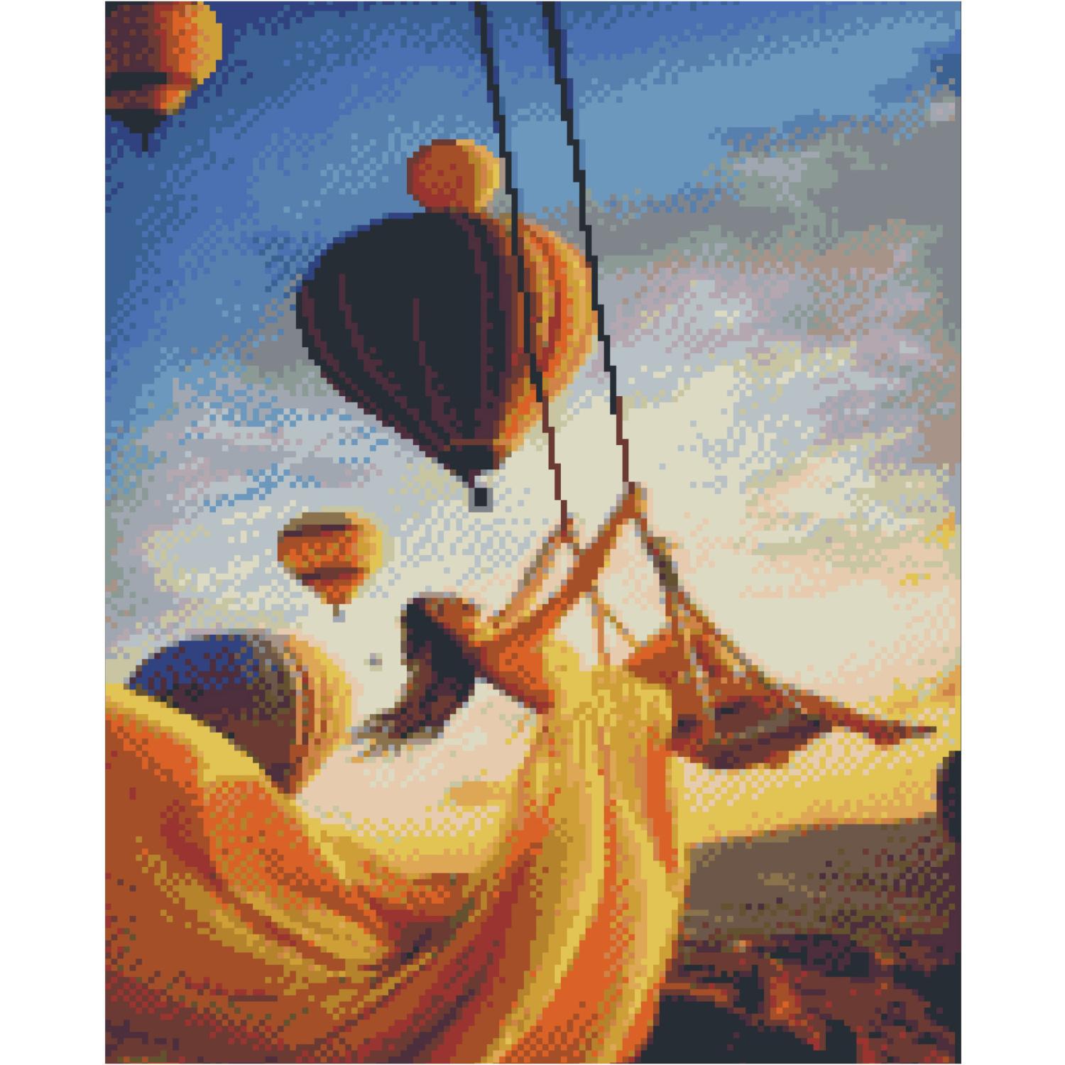 Алмазная мозаика Strateg Премиум Невесомость 40x50 см (FA40846)