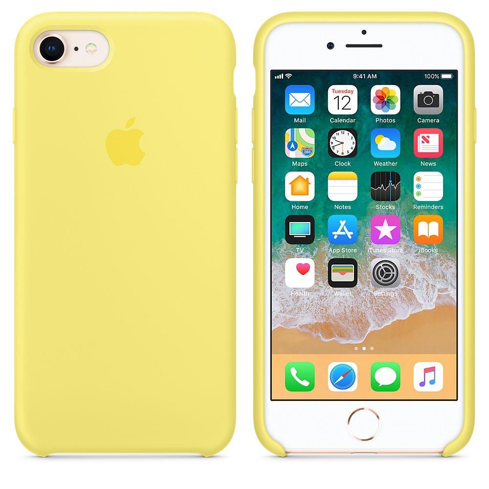 Чехол-накладка Apple Silicone Case for iPhone 7/8/SE, Lemonade (HC)