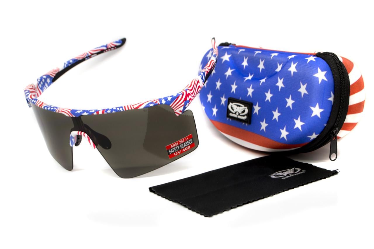 Очки Global Vision Onyx USA Flag Серый (69962332155653)