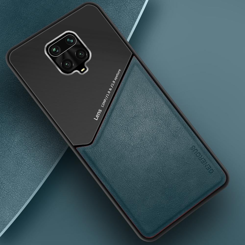 Комбинированный чехол Generous на Xiaomi Redmi Note 9S Green (20025-08)