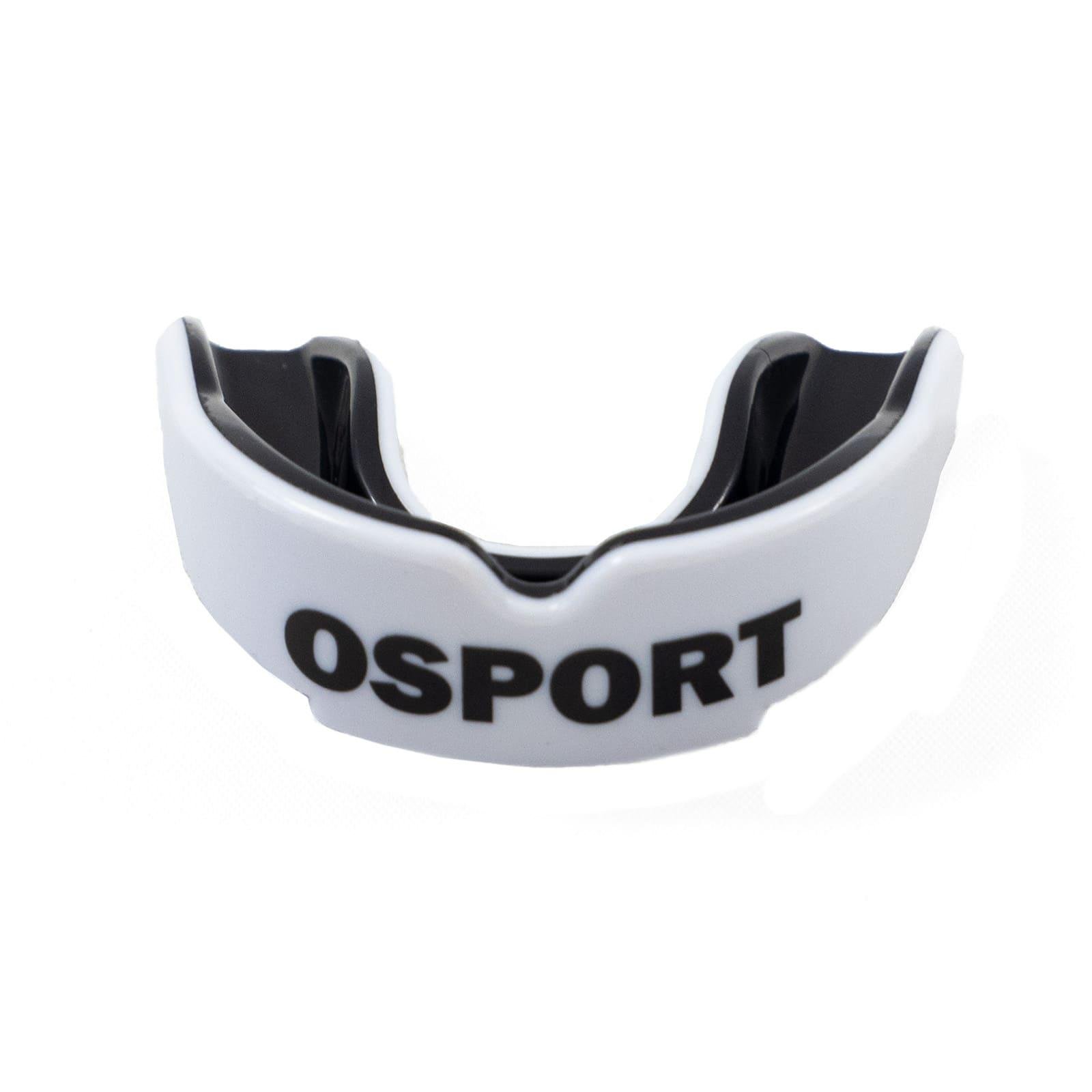 Капа боксерская OSPORT одночелюстная Бело-черный (MS 1627)