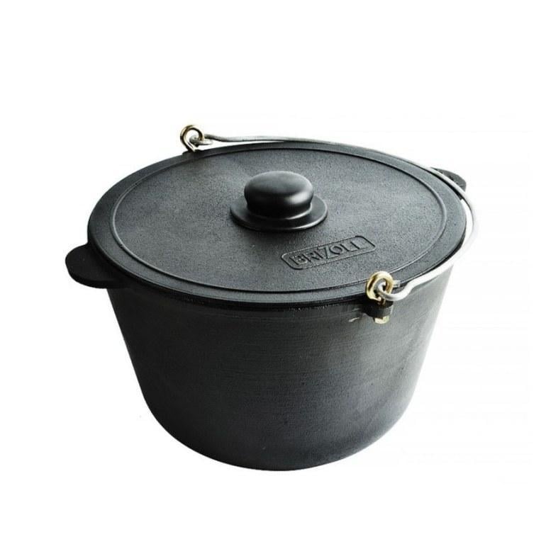 Казан туристический Brizoll Туризм чугунный 10 л (КТ10-1)